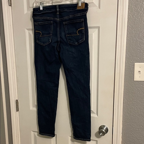 American Eagle Outfitters Women's Deep Indigo Skinny Jeans - Picture 2 of 5